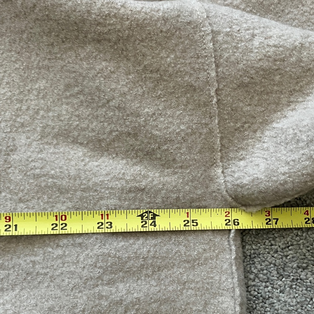 NEW! Eileen Fisher High Collar Boiled Wool Coat in Maple Oat - Picture 9 of 12